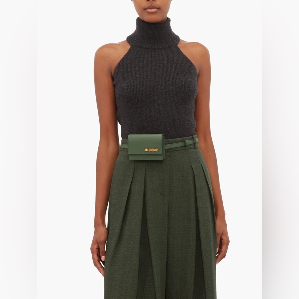 JACQUEMUS Green La Ceinture Bello Belt Bag